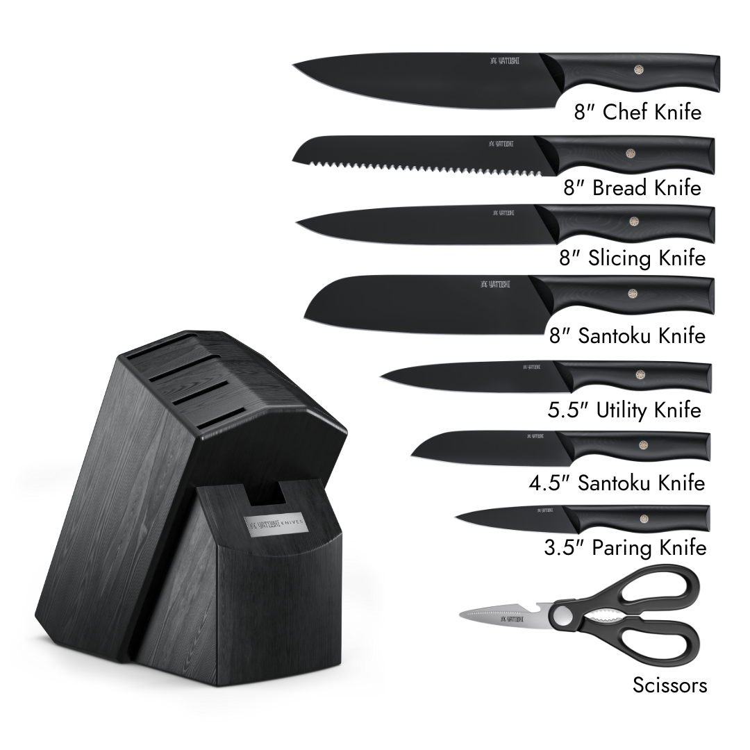 Onyx Black Knife Block w/ Titanium Coating