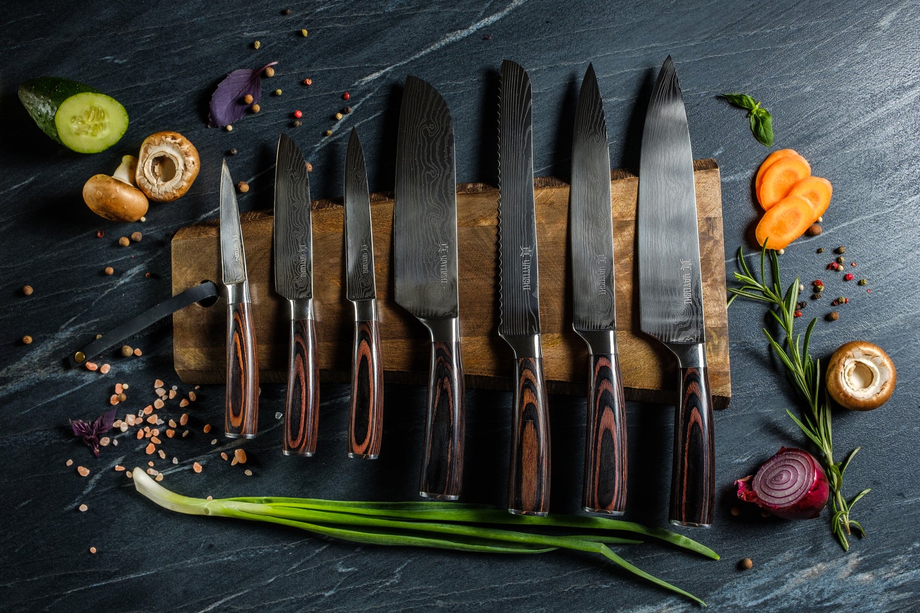 15-Piece Classic Kitchen Knife Block Set