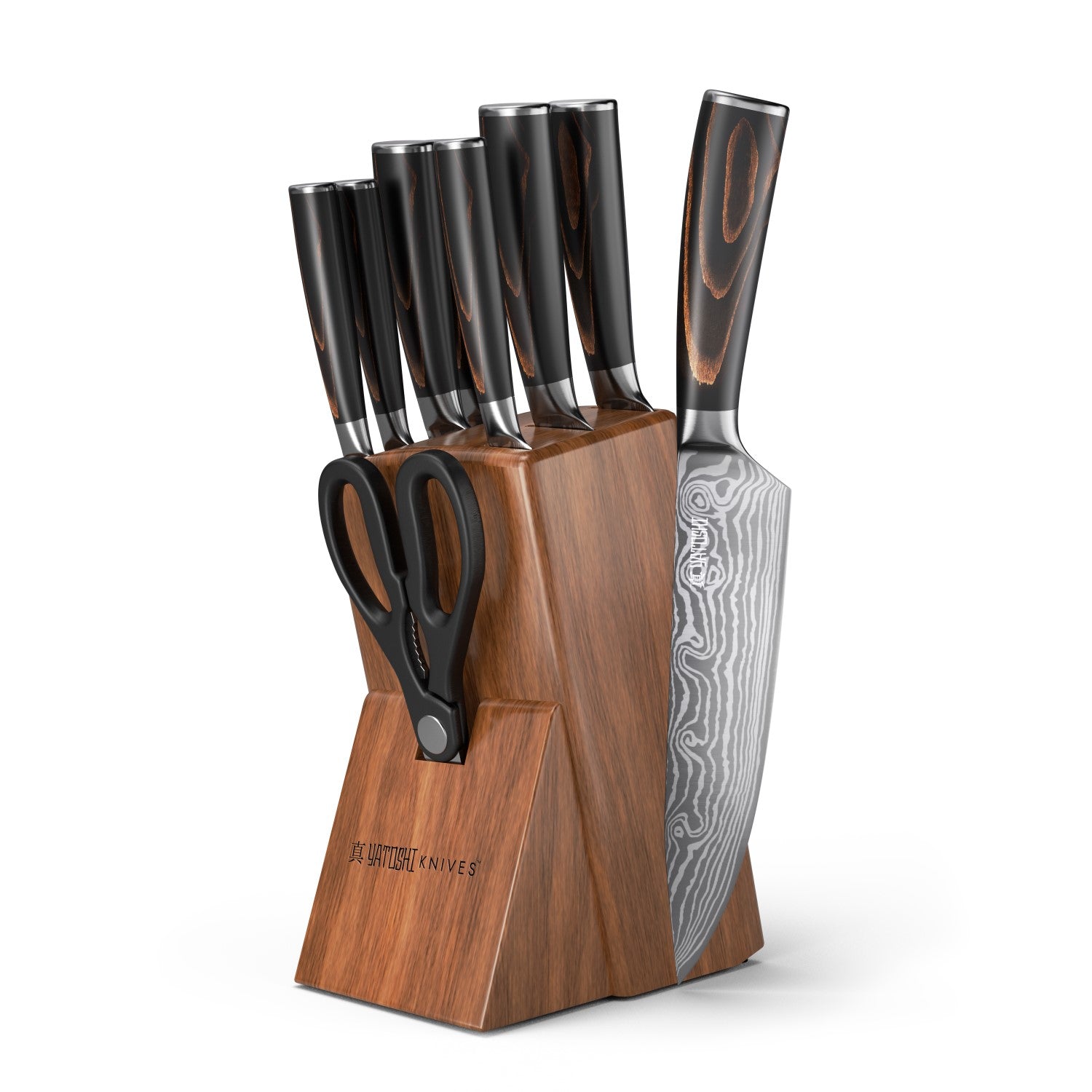 15-Piece Classic Kitchen Knife Block Set