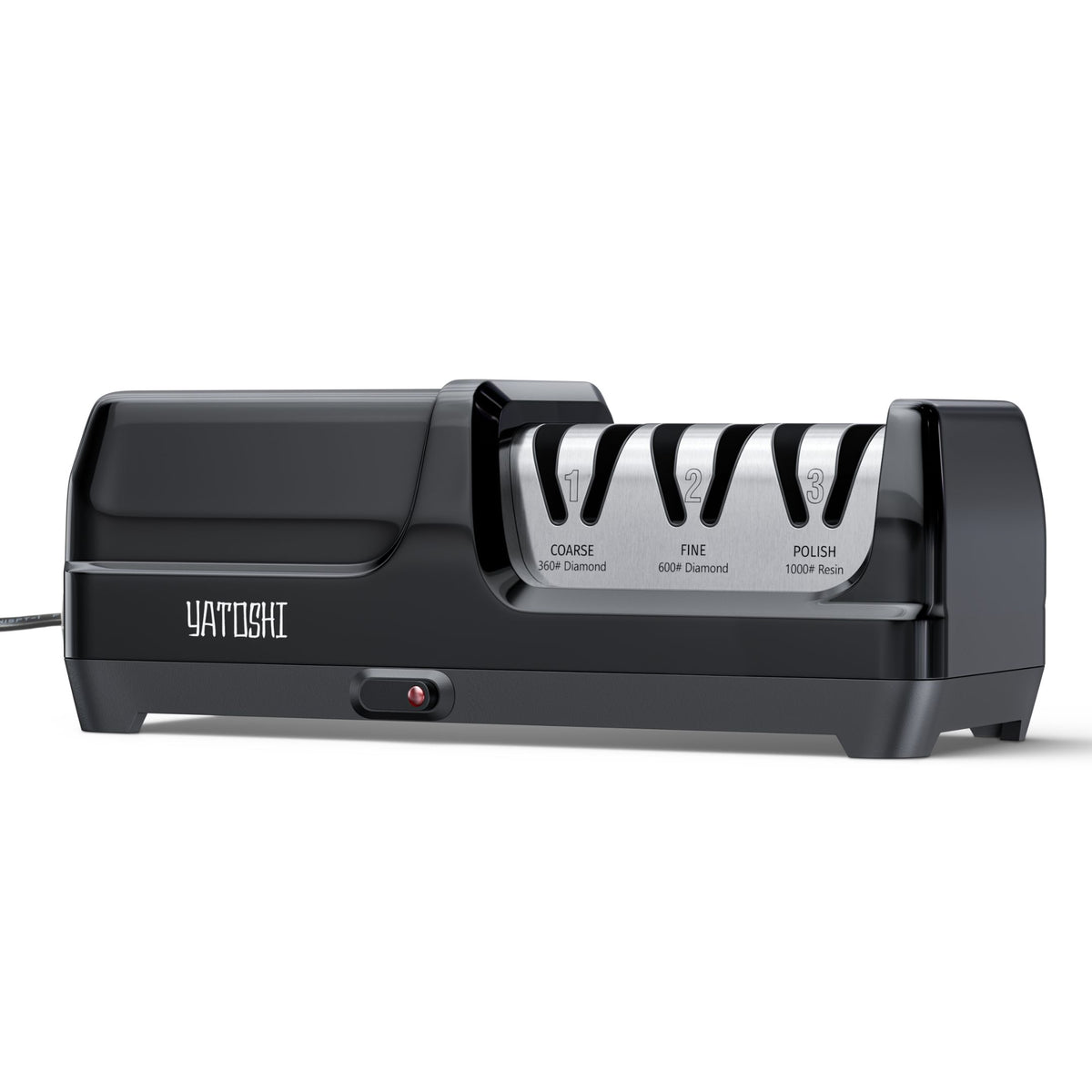 Professional Electric Knife Sharpener 3-Stage with Diamond Abrasives