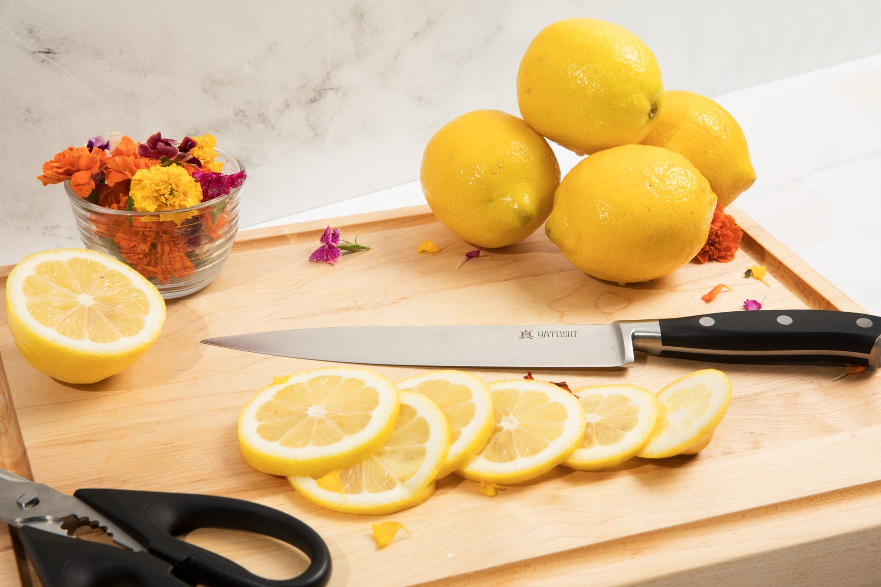 Black Kitchen Knife Block Set
