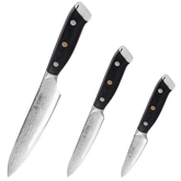 Yatoshi VG10 Damascus 3-Piece Knife Set