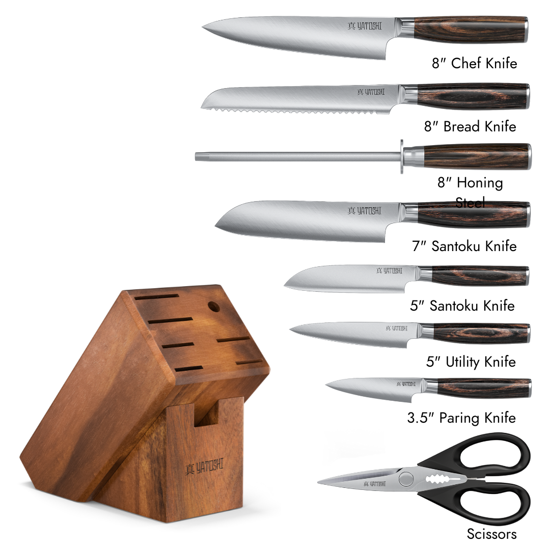 Professional Kitchen Knife Block Set
