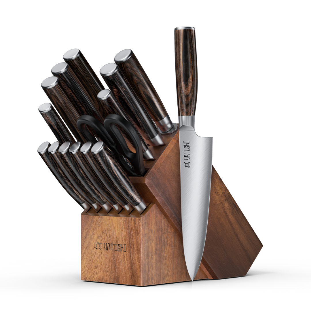 Professional Kitchen Knife Block Set