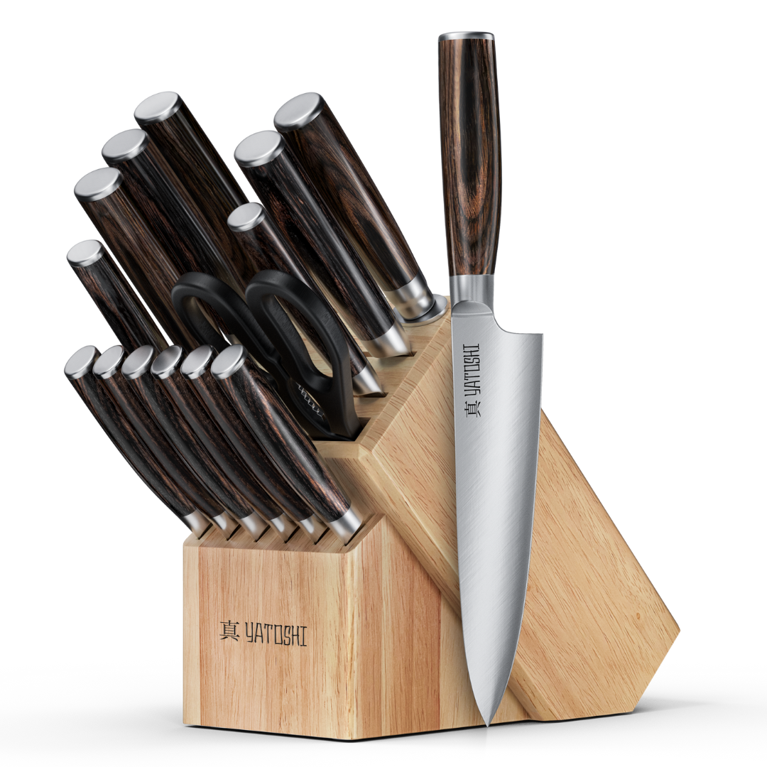 Professional Kitchen Knife Block Set