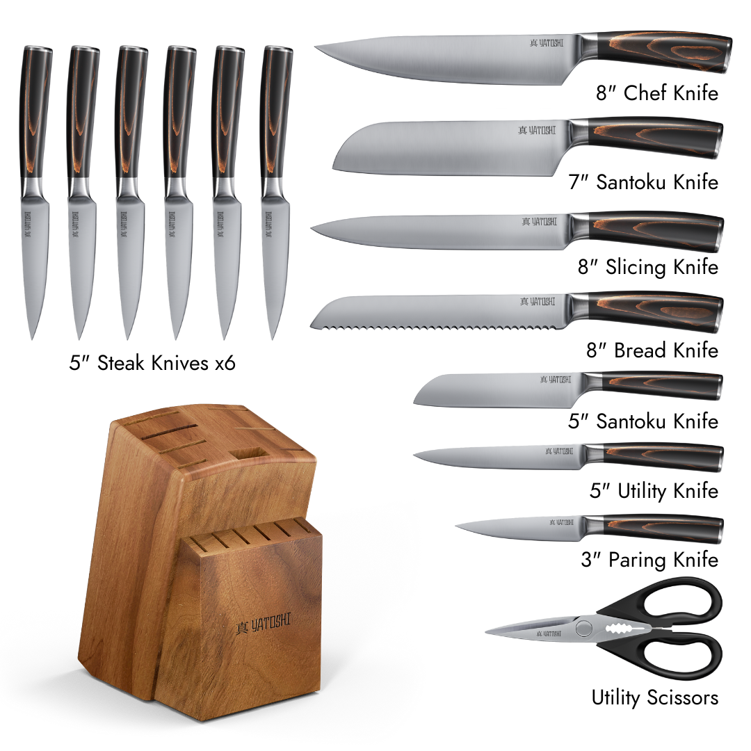 15-PIece Classic Kitchen Knife Block Set