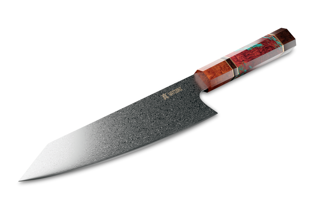 Kiritsuke Damascus Knife Multi-color Handle