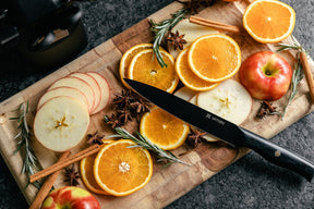7-Piece Onyx Black Kitchen Knife Set w/ Titanium Coating