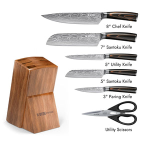 Professional Kitchen Knife Block Set