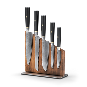 Magnetic Kitchen Knife Block Set - Damascus