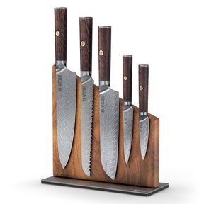 Magnetic Kitchen Knife Block Set