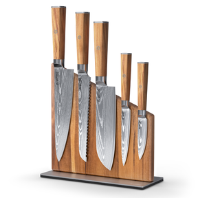 Magnetic Kitchen Knife Block Set