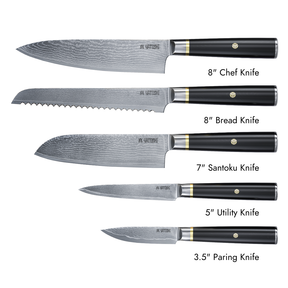 Magnetic Kitchen Knife Block Set