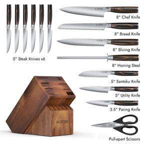 Professional Kitchen Knife Block Set