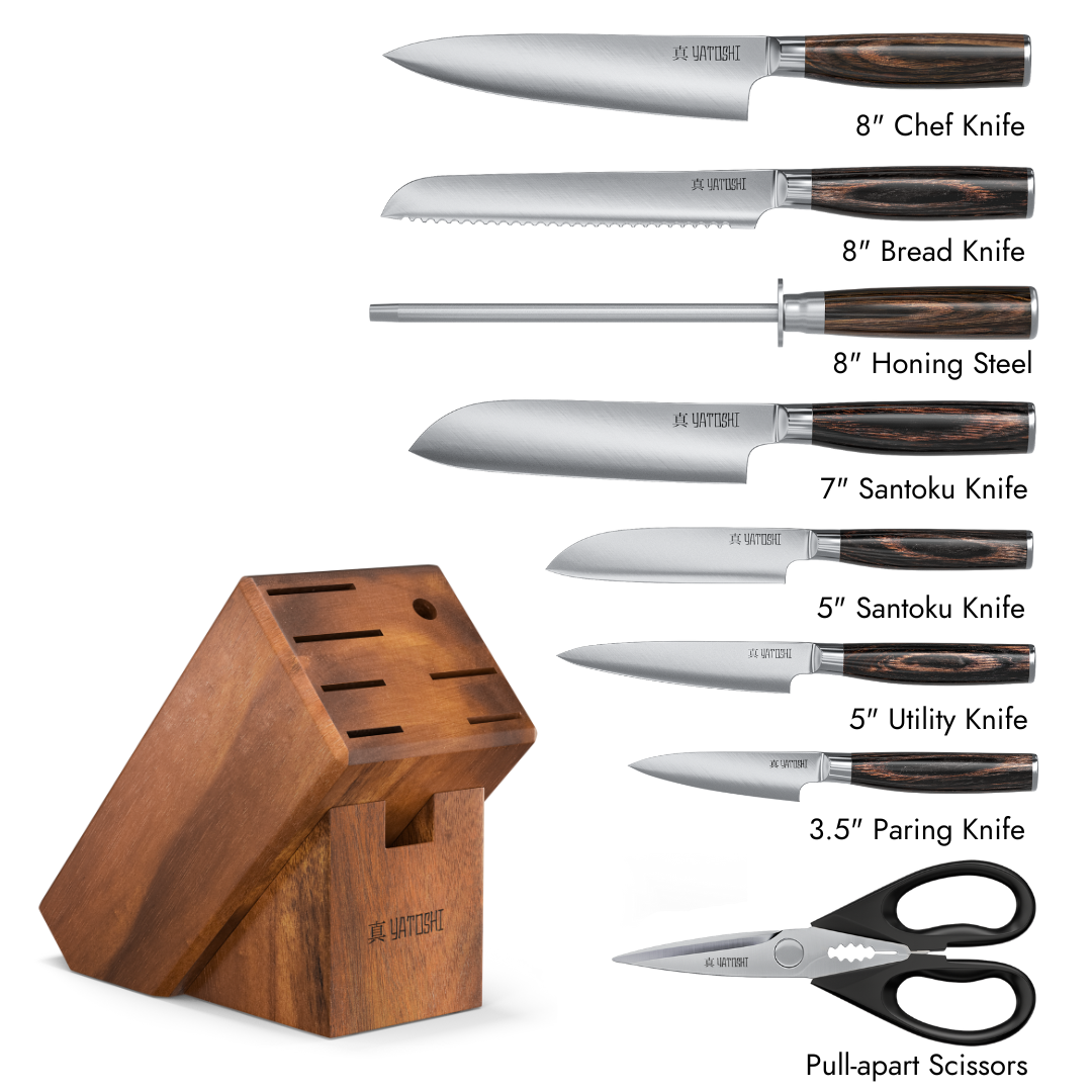 Professional Kitchen Knife Block Set