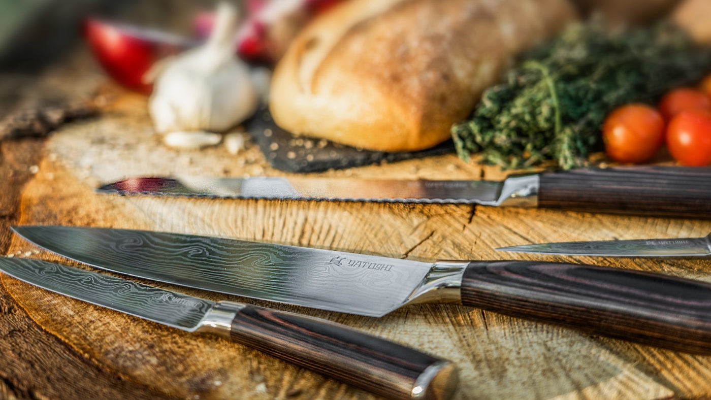 2Pcs Huohou Cool Black Kitchen Knife Scissor Non-Stick Stainless Steel –  Boon Global Enterprise