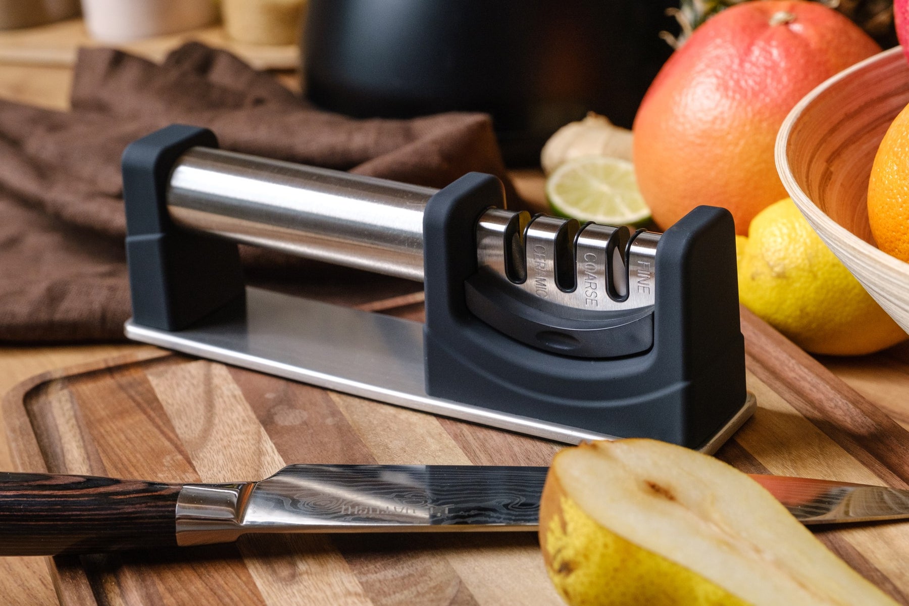 MOUSOU Electric Knife Sharpener kitchen Knife Sharpening