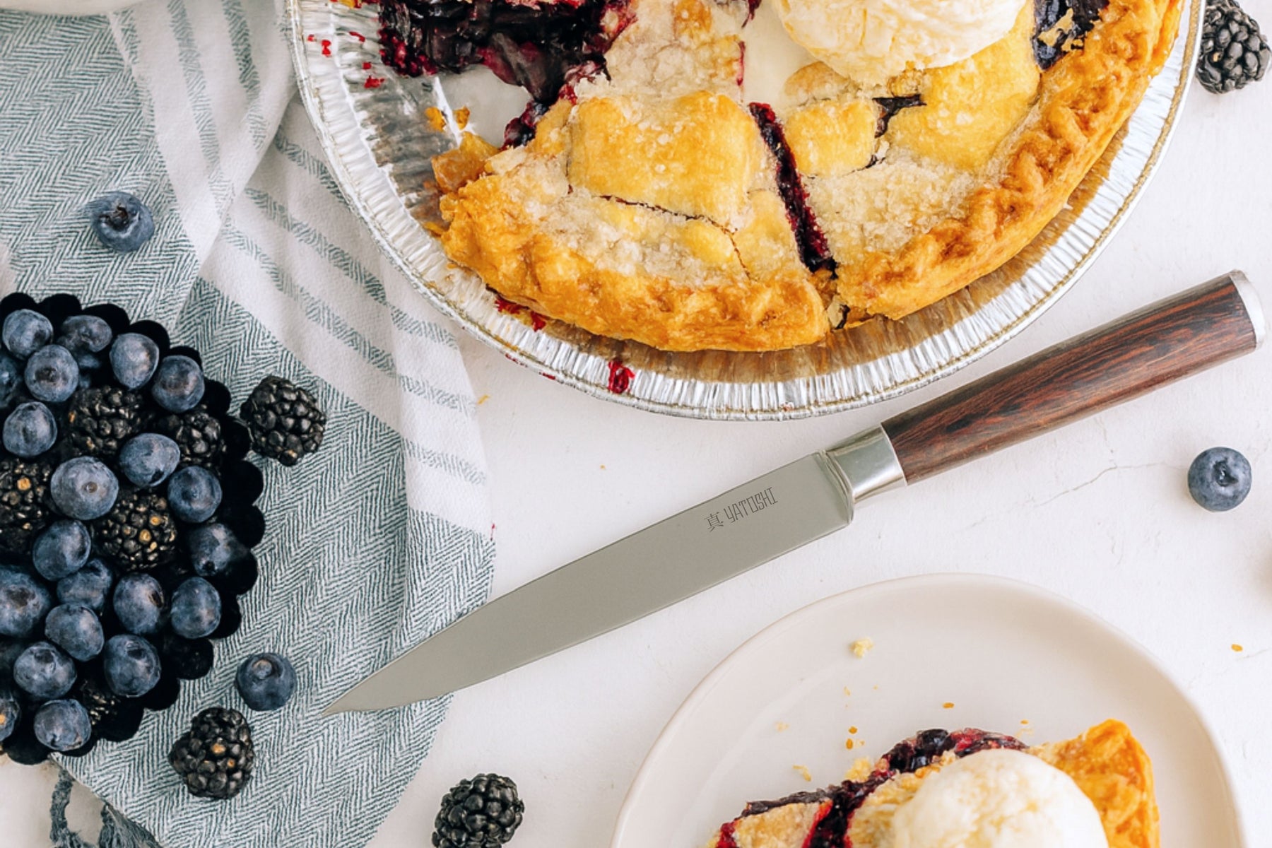 15-PIece Classic Kitchen Knife Block Set - No Laser