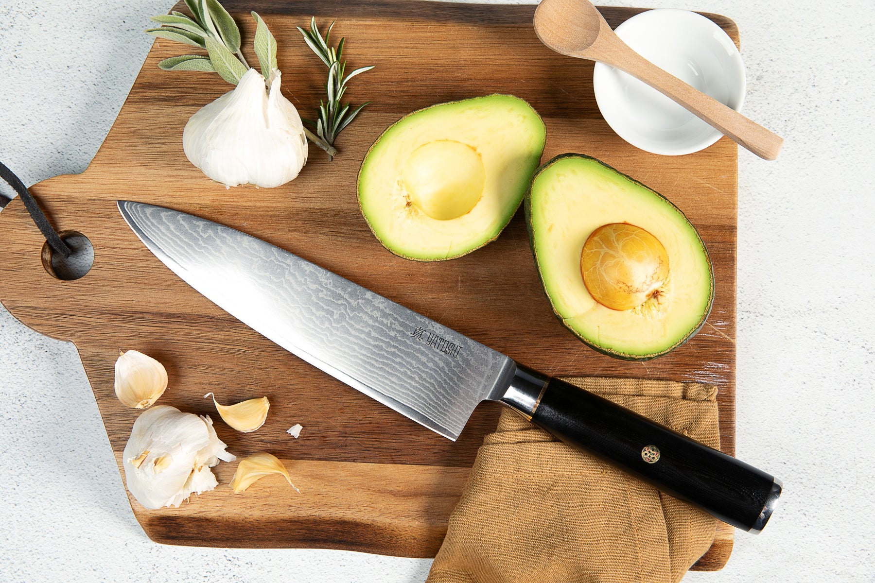 Magnetic Kitchen Knife Block Set