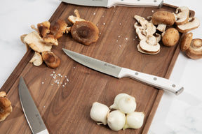 White Kitchen Knife Block Set