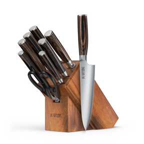 Yatoshi 15-Piece Kitchen Knife Block Set