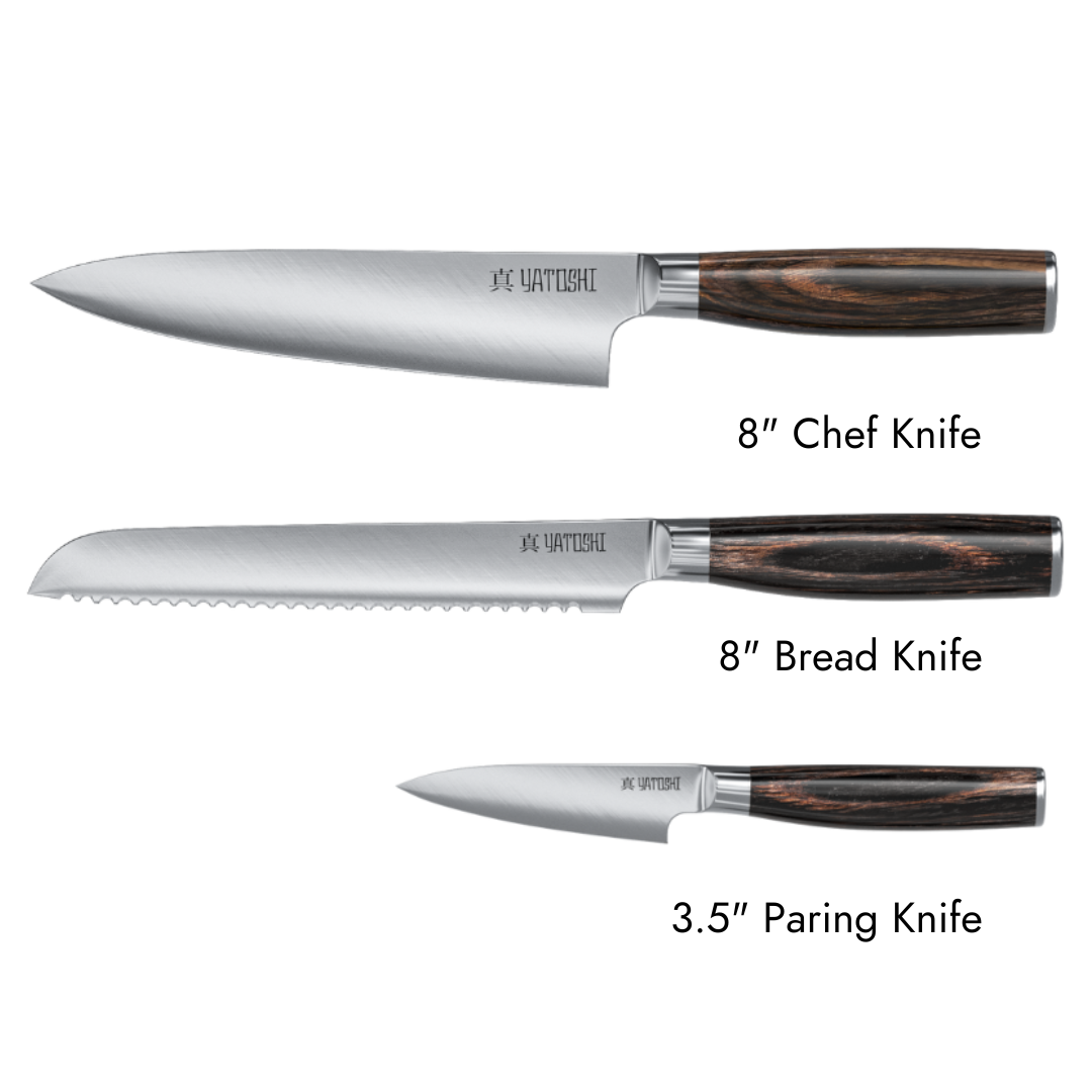 3-Piece Kitchen Knife Set