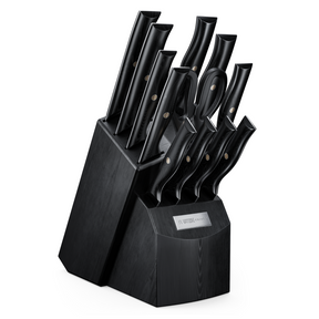 7-Piece Onyx Black Kitchen Knife Set w/ Titanium Coating