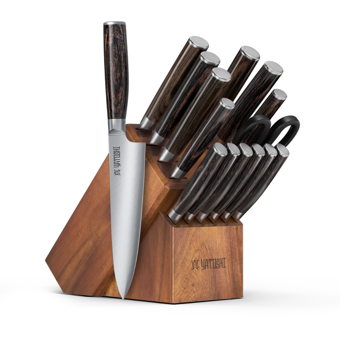 Professional Kitchen Knife Block Set