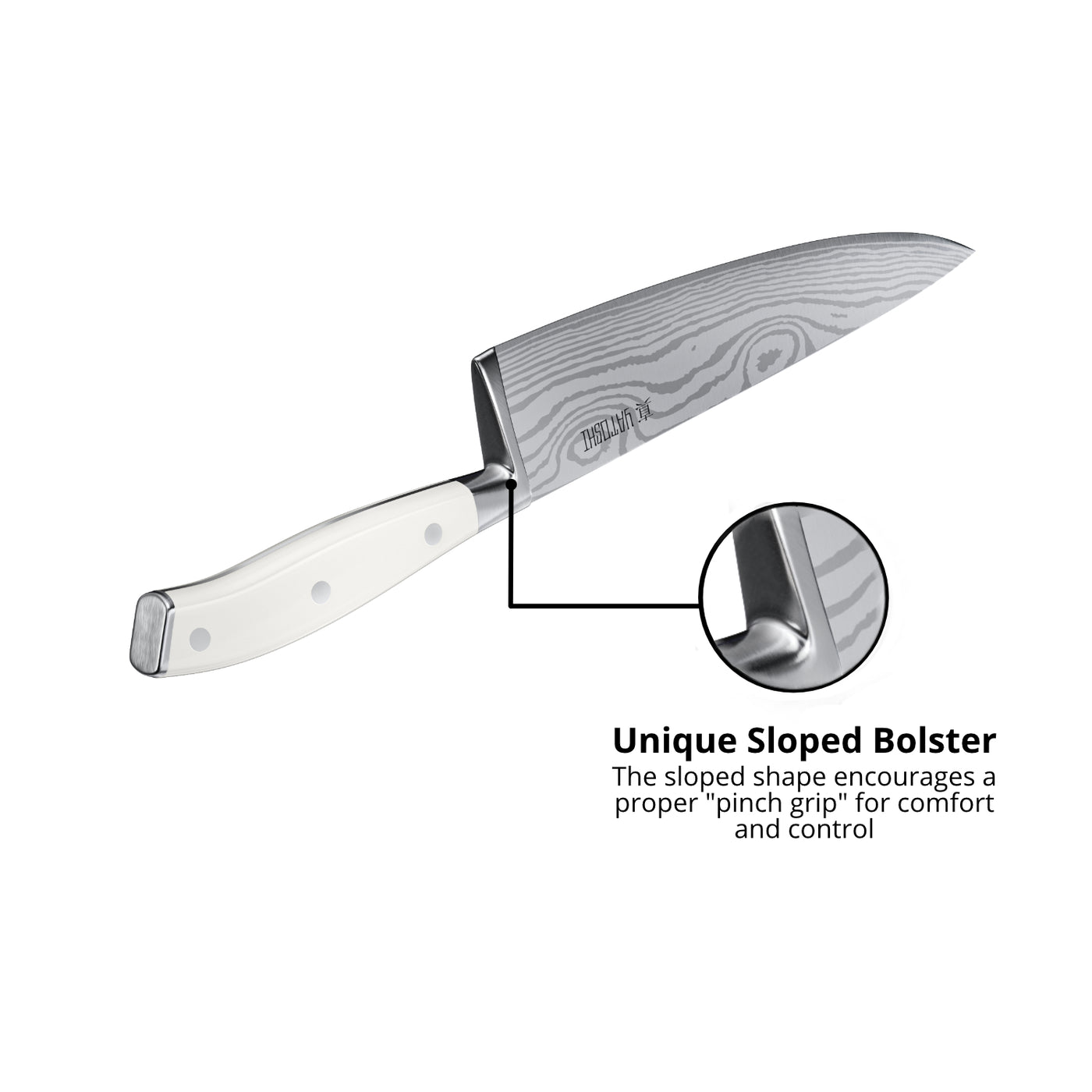  Yatoshi 7 Knife Set - Pro Kitchen Knife Set Ultra Sharp High  Carbon Stainless Steel with Ergonomic Handle: Home & Kitchen