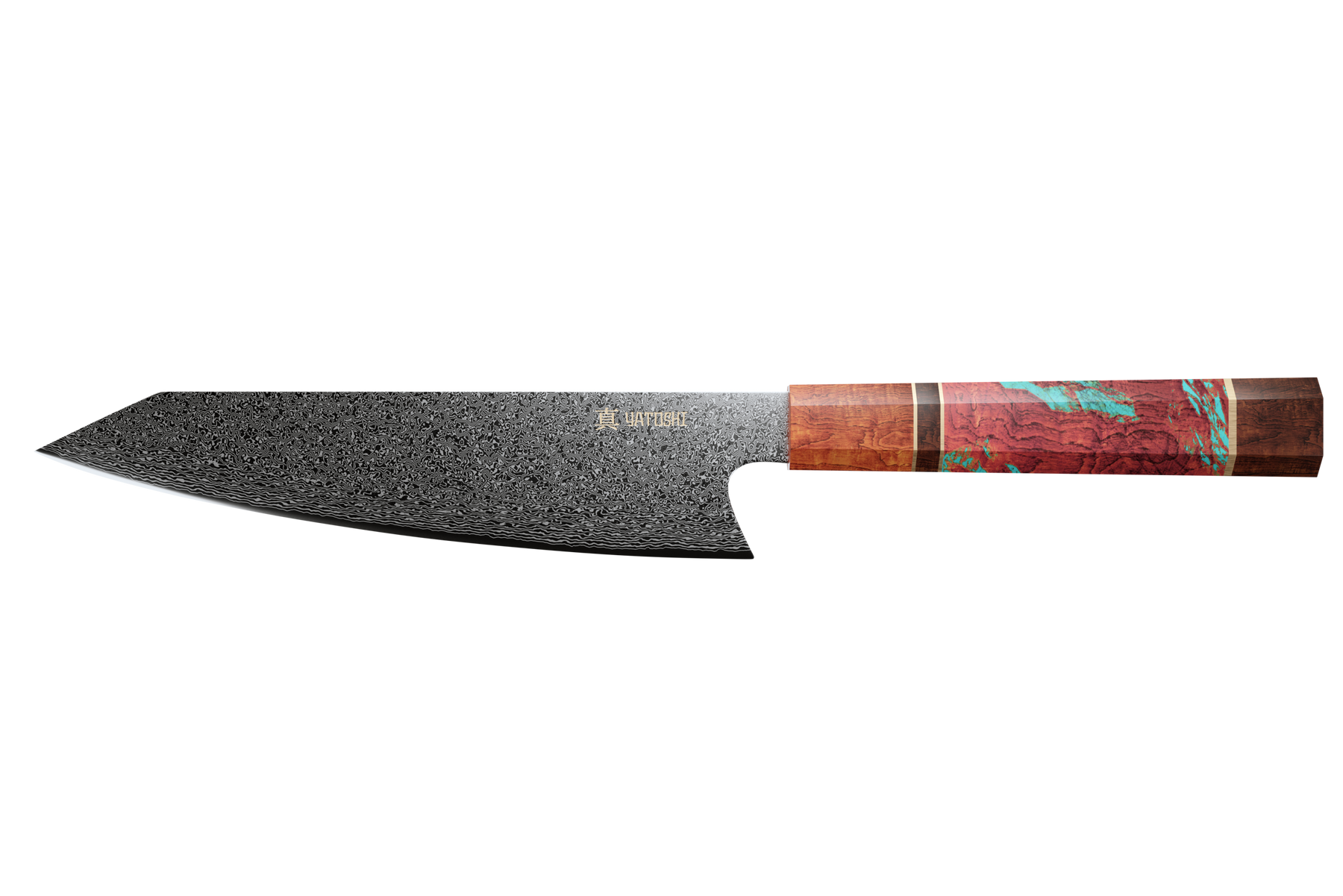 Kiritsuke Damascus Knife Multi-color Handle